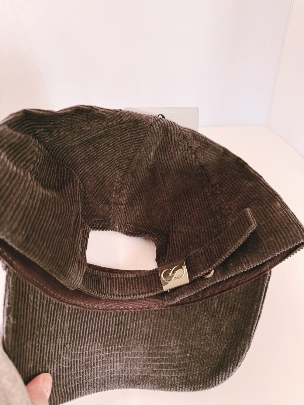NWT CALIA Smokey Plum Corduroy Anniversary Adjustable Hat, One Size - Picture 5 of 7